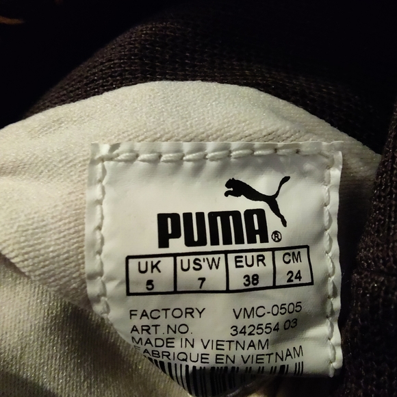 Rare Vintage Puma x Nuala Brown Faux Leather Knee High Boots - Picture 3 of 6